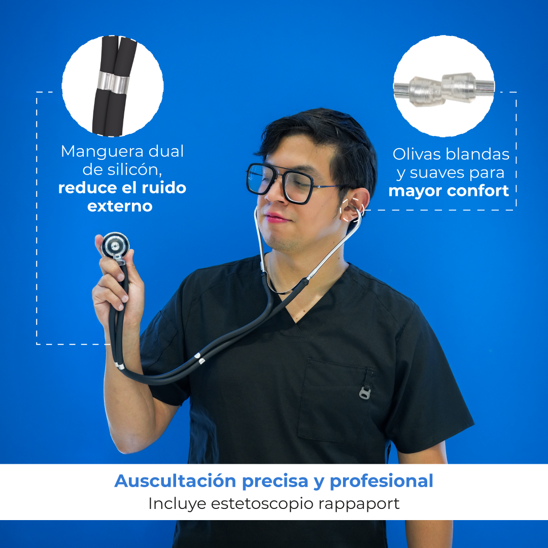 Baumanómetro con estetoscopio para Adulto Checkatek