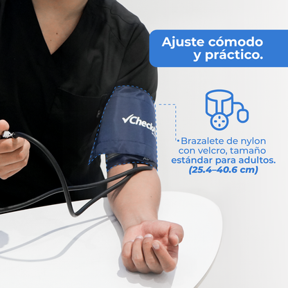 Baumanómetro Aneroide con Manómetro de Alta Calidad y Diseño Ergonómico Checkatek