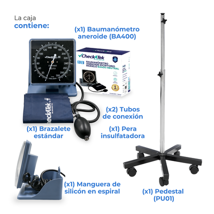 Baumanómetro Aneroide con Manómetro de Alta Calidad y Diseño Ergonómico Checkatek