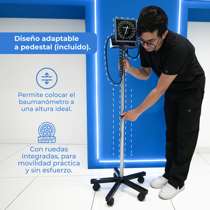 Baumanómetro Aneroide con Manómetro de Alta Calidad y Diseño Ergonómico Checkatek
