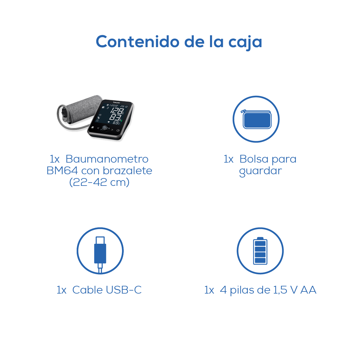Monitor Presión Arterial Beurer BM64 con Pantalla XL Retroiluminada | Marca Beurer