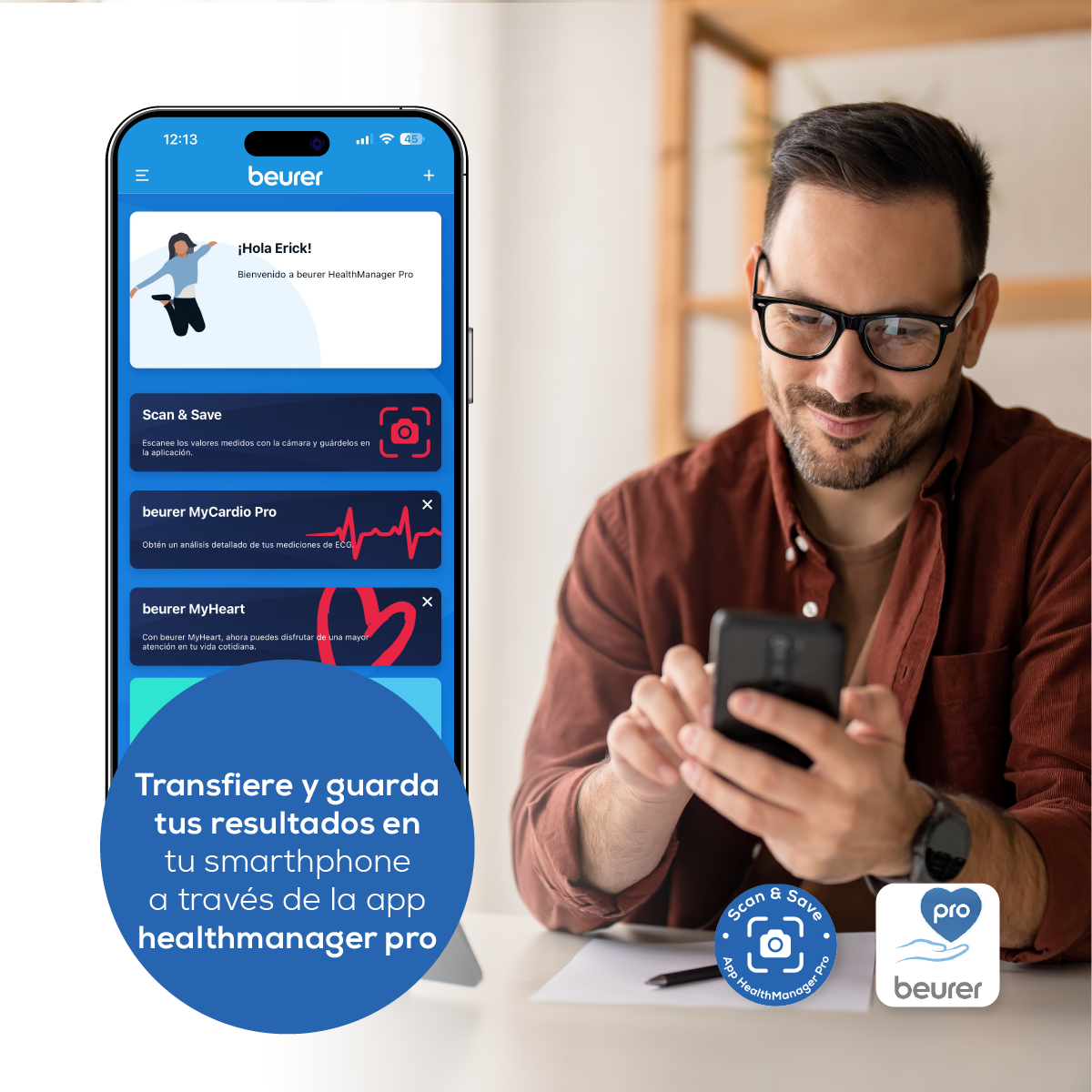 Baumanómetro Digital de Brazo BM26 | Monitor de Presión con Indicador de Riesgo y Detección de Ritmos Irregulares | Marca Beurer