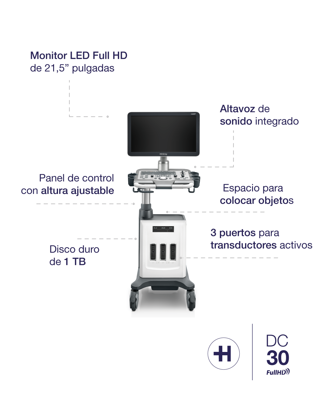 Equipo de ultrasonido DC30 Full HD Mindray