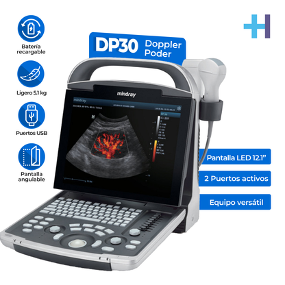 Ultrasonido Portátil para Uso Humano con doppler poder DP30 con optimización automática - Marca Mindray