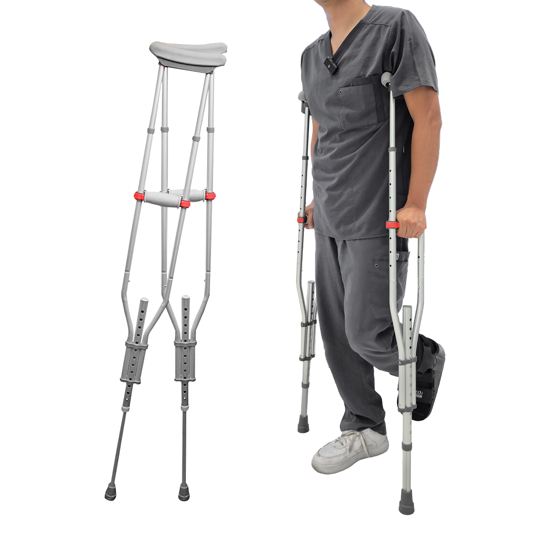 Muletas Ortopédicas Ajustables de Aluminio | Soporte hasta 110 kg | Marca Handy