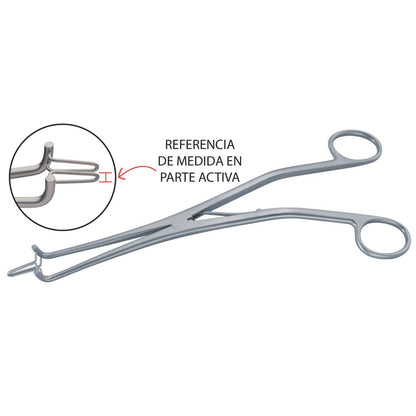 Pinza Endocervical Kogan de Acero Inoxidable Alemán
