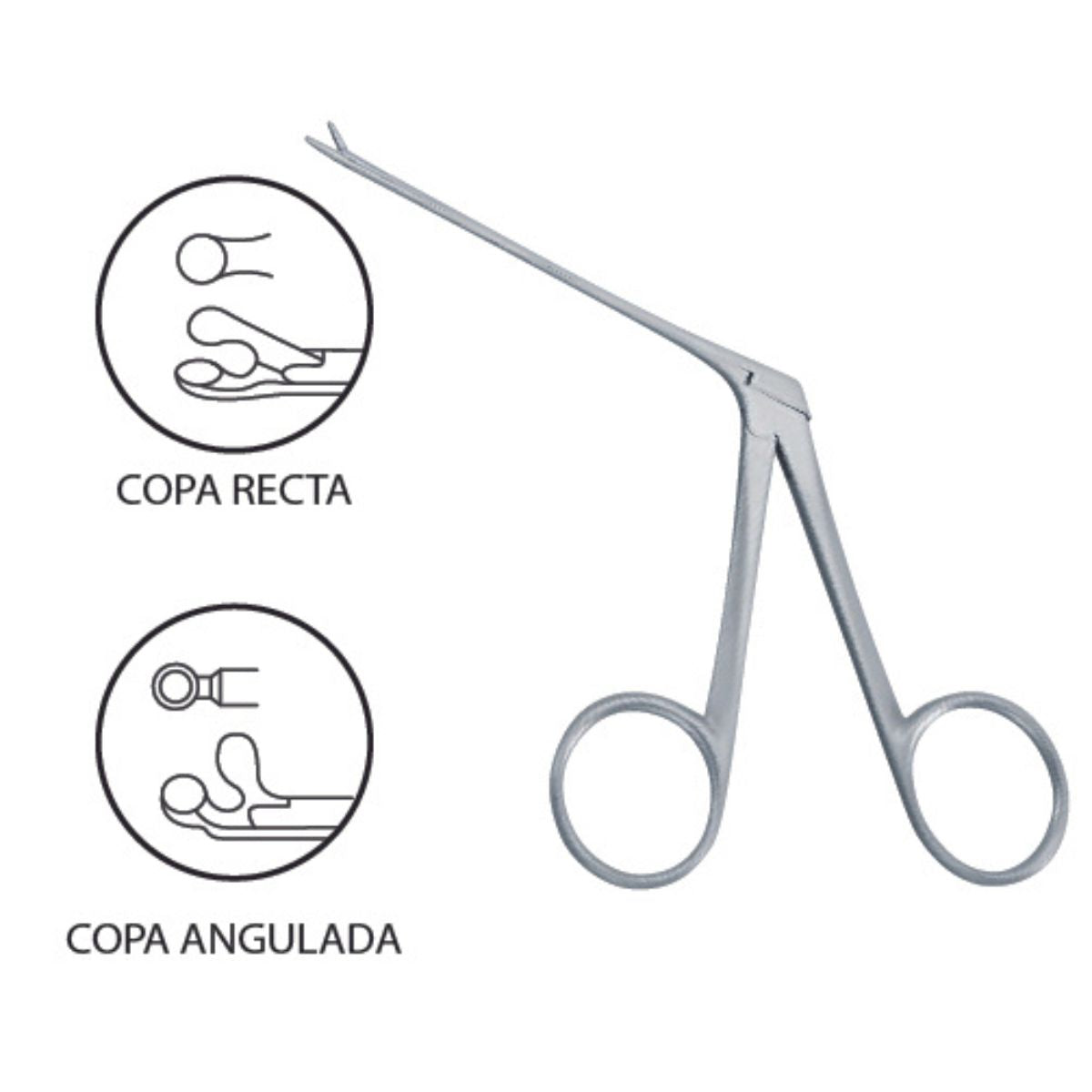 Pinza Hartman Alligator Copas Ángulo 8.5 cm