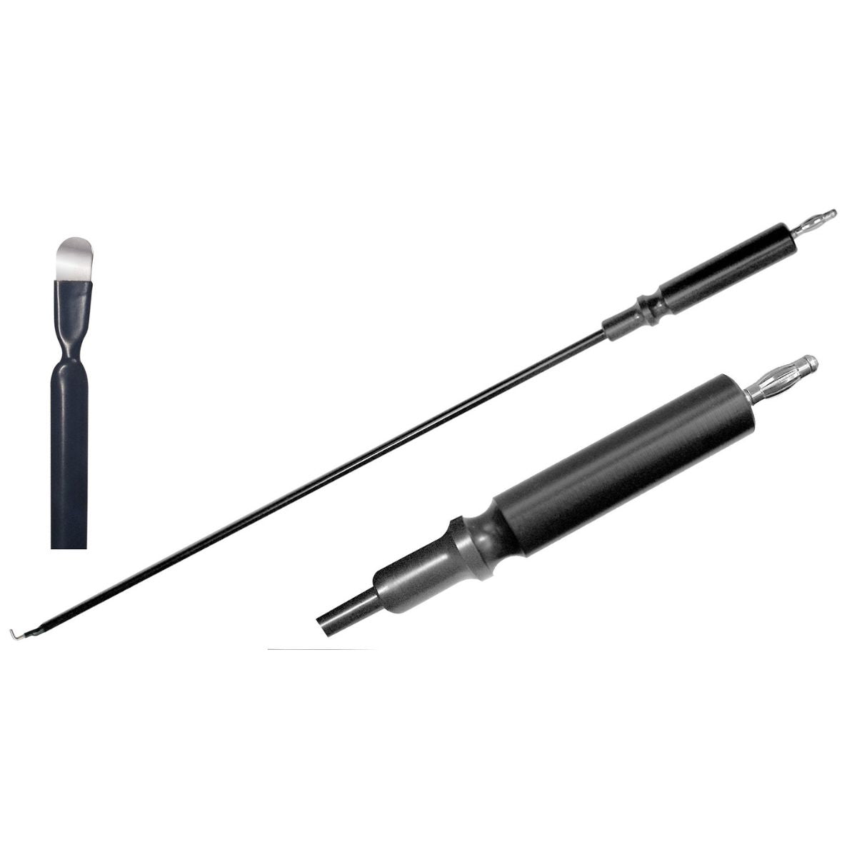 Electrodo de laparoscopia con Gancho