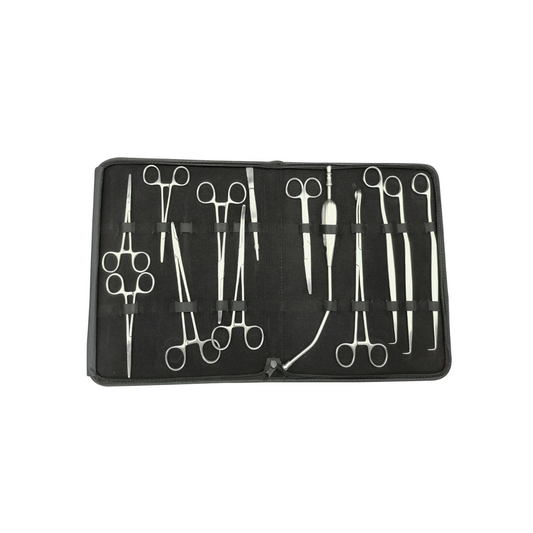 Set de Parto de 13 herramientas de acero inoxidable | Marca Hergom