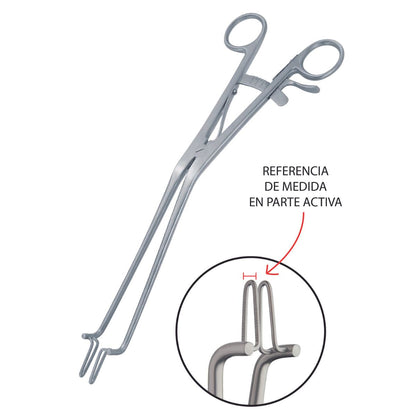 Pinza Endocervical Kogan de Acero Inoxidable Alemán