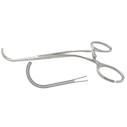 Pinza Castañeda Vascular Premium | Acero Inoxidable Alemán | Varias Longitudes Disponibles