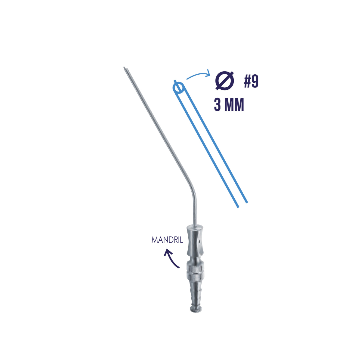 Cánula de Succión Frazier Ferguson Profesional