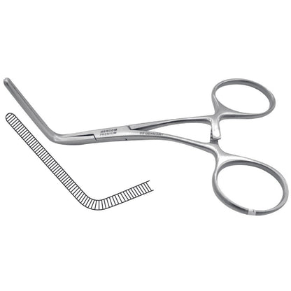 Pinza Castañeda Vascular de Acero Inoxidable Alemán | Varias Medidas (11–13 cm)