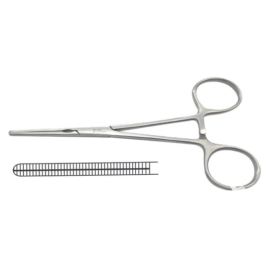 Pinza DeBakey Recta | Acero Inoxidable Alemán | Marca Hergom Medical