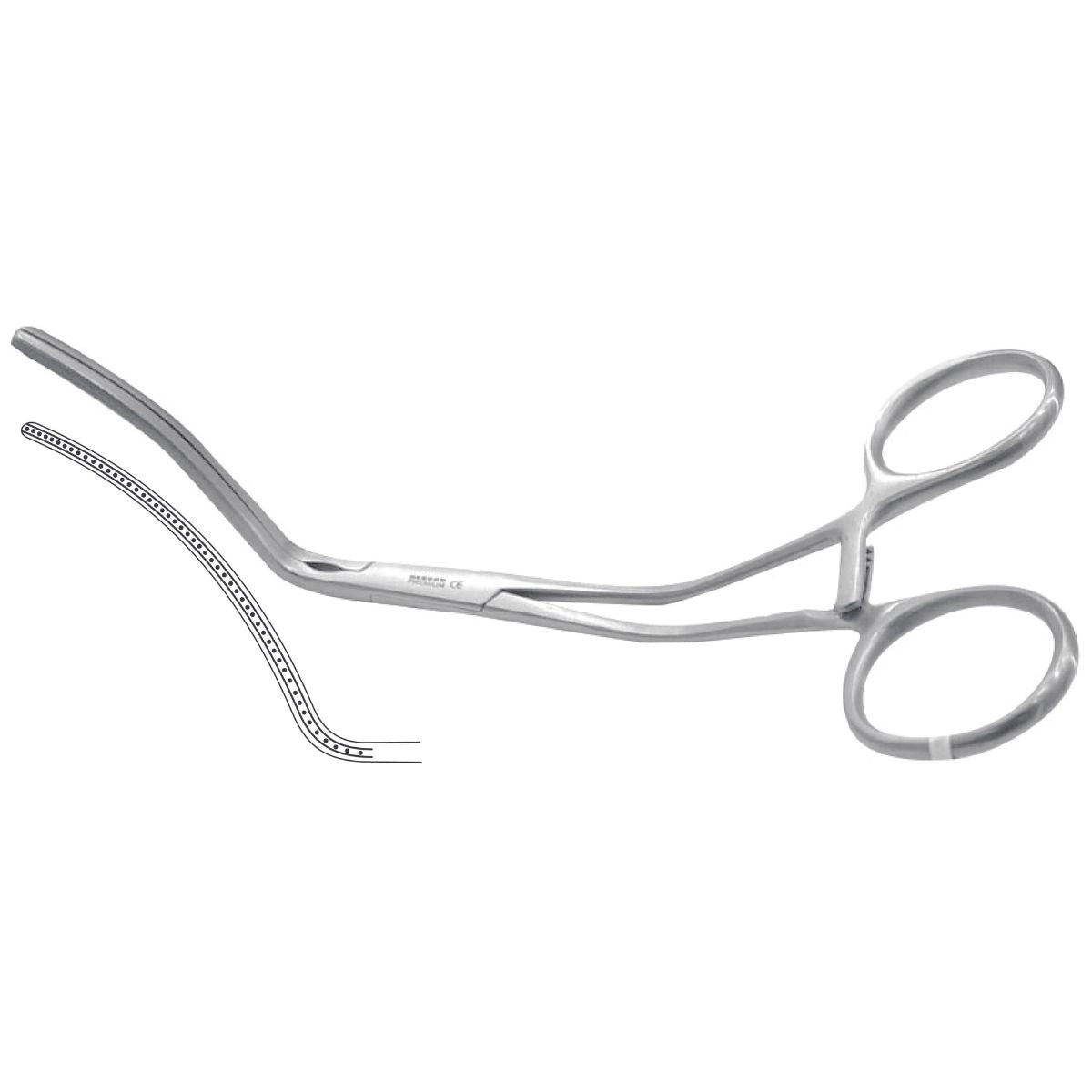 Pinza DeBakey Zahnung de Acero Inoxidable Alemán