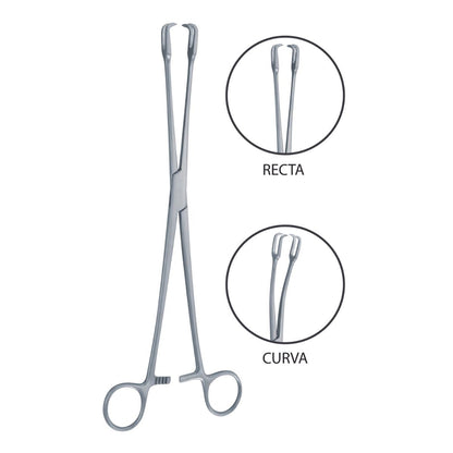 Pinza Schroeder Uterina Vulsellum de Acero Inoxidable Alemán