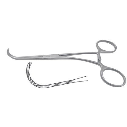 Pinza Castañeda Vascular Premium | Acero Inoxidable Alemán | Varias Longitudes Disponibles