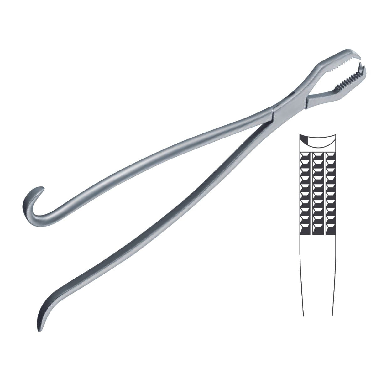 Pinza Lane Bone Holding Quirúrgica | Marca Hergom Premium