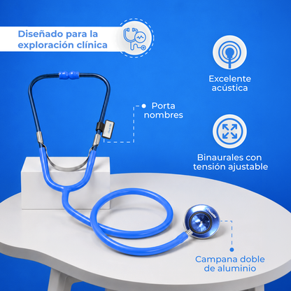 Estetoscopio Doble para Adulto | Campana de Alta Frecuencia y Confort Checkatek