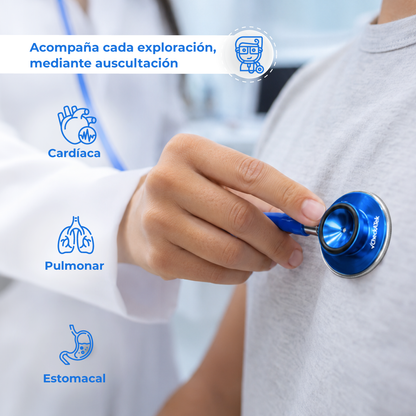 Estetoscopio Doble para Adulto | Campana de Alta Frecuencia y Confort Checkatek