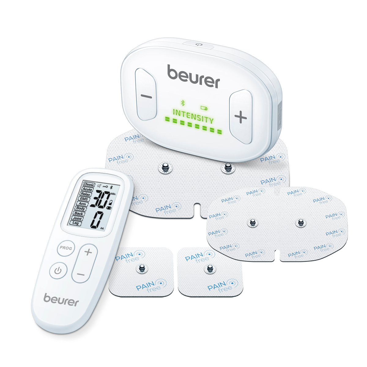 Electroestimulador y Masajeador Inalámbrico TENS/ EMS - EM70 Marca Beurer