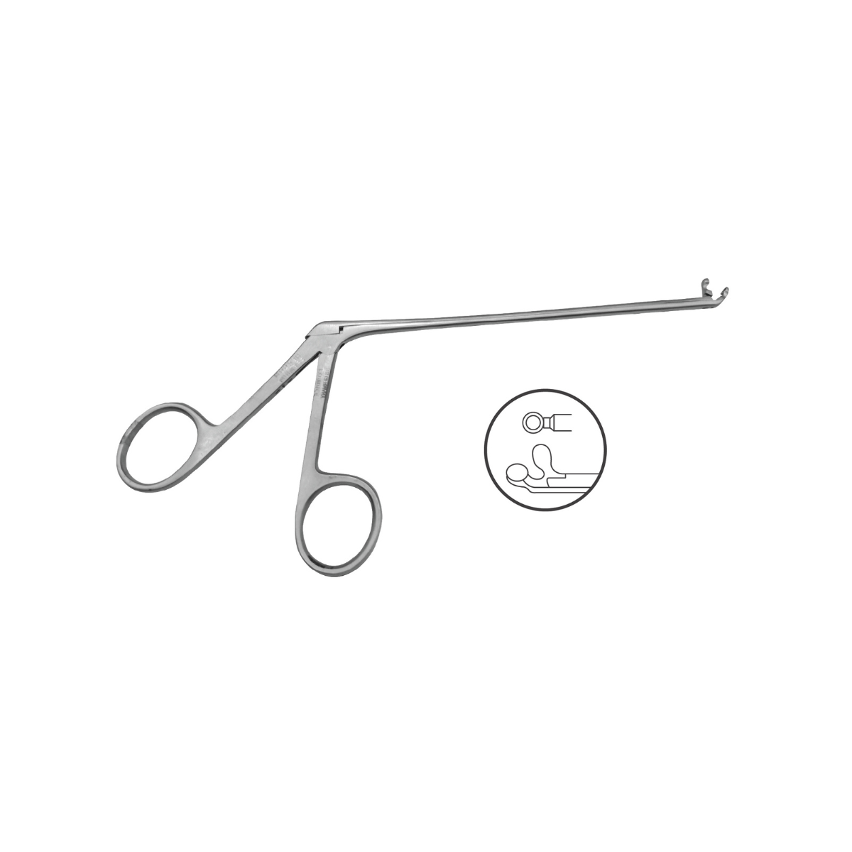 Pinza Hartman Alligator Copas Ángulo 8.5 cm