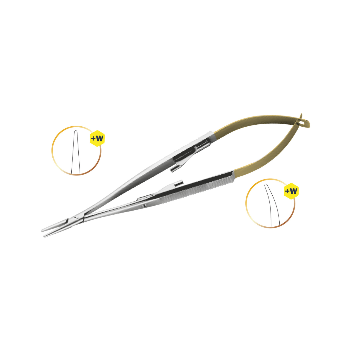 Pinza porta aguja Jacobson - Marca Hergom Medical
