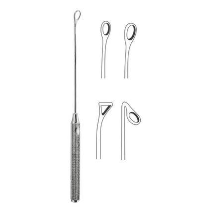 Cureta Coakley Antrum Acero Inoxidable Alemán
