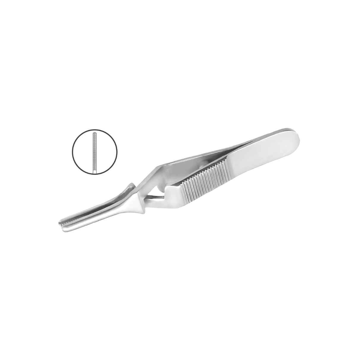 Pinza DeBakey Clip Atraumática de Acero Alemán