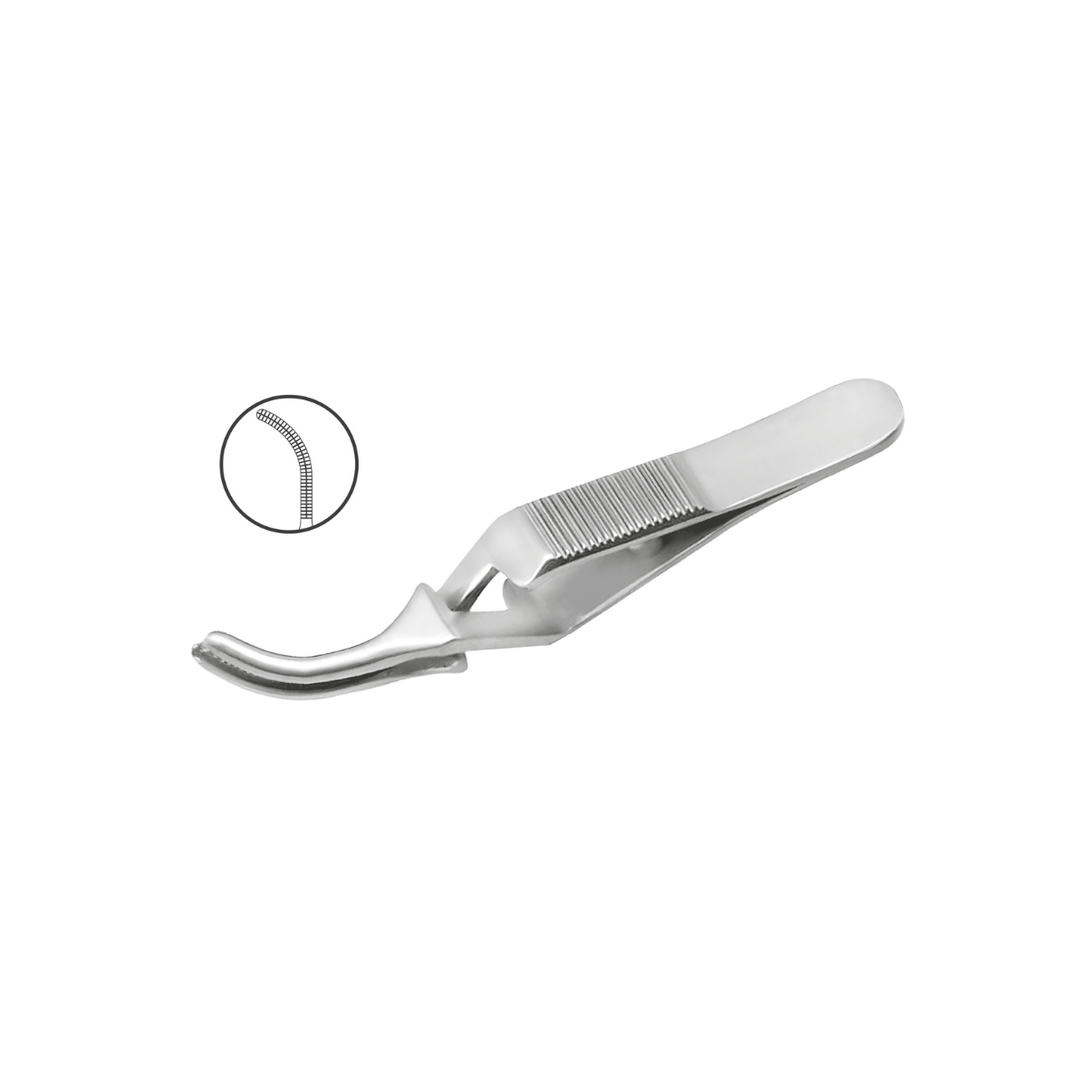 Pinza DeBakey Clip Atraumática de Acero Alemán