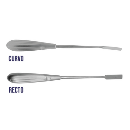 Disector Frontotemporal Hoja Curva/Recta | Acero inoxidable Alemán de alta calidad
