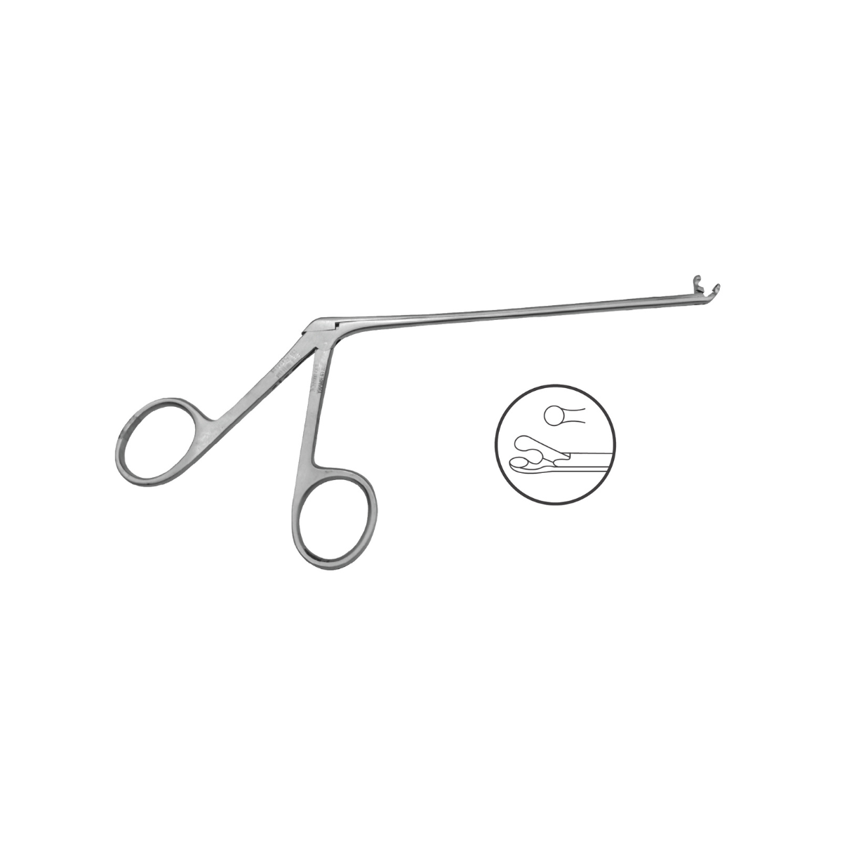 Pinza Hartman Alligator Copas Ángulo 8.5 cm