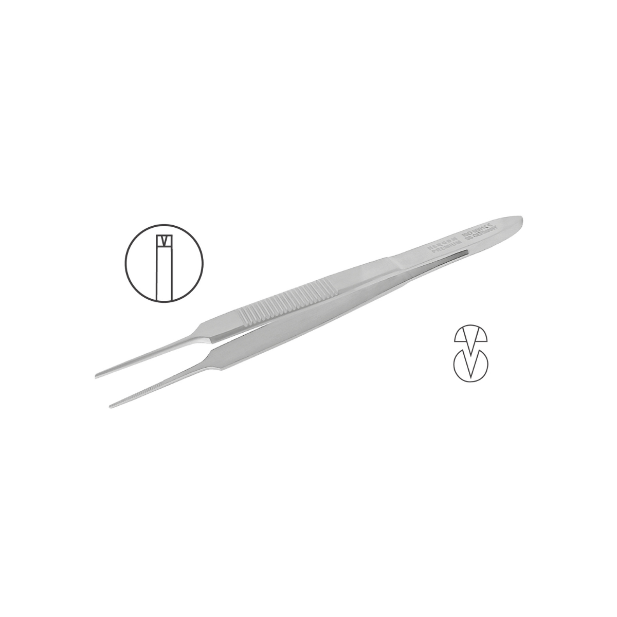 Pinza Iris de Acero Inoxidable Alemán | Hergom Medical
