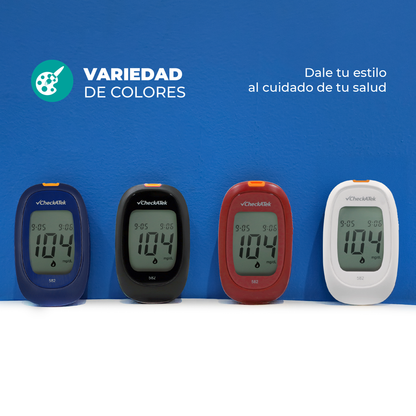 Glucómetro digital portátil con Memoria 250 Registros GL582 Checkatek