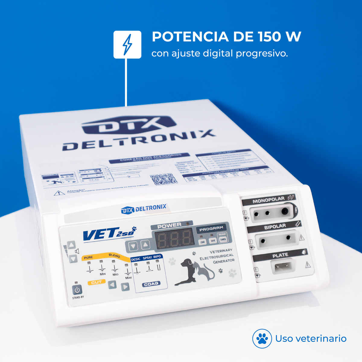 Electrocirugía Veterinaria Deltronix VET2SB