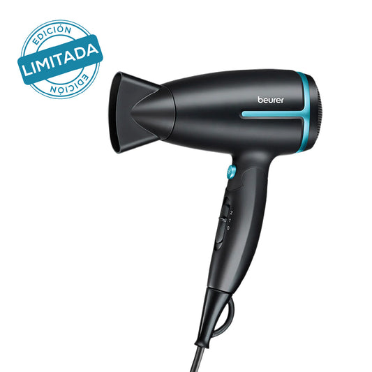 Secadora de viaje para cabello con mango plegable ergonómico 2 niveles de velocidad / HC25BF23 - Marca Beurer