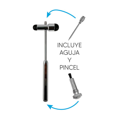 Martillo de Reflejos Tipo Buck Hergom Medical | Acero Inoxidable Hergom Silvery