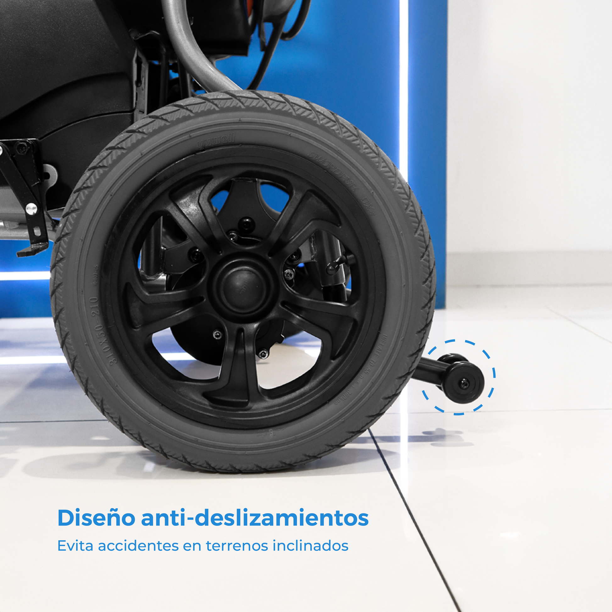 Silla de Ruedas Eléctrica y Manual S500 | Estructura Metálica Reforzada | Marca Handy