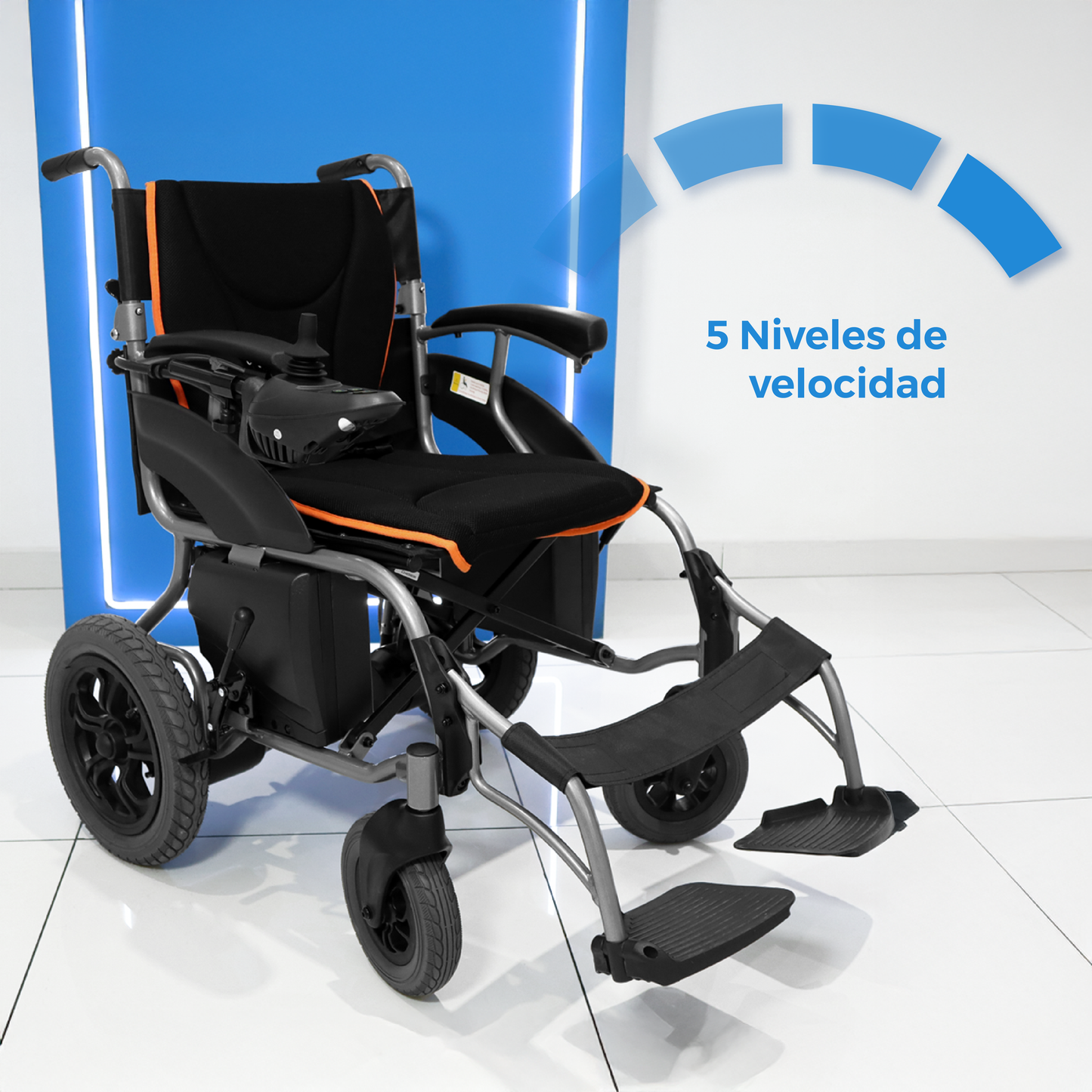 Silla de Ruedas Eléctrica y Manual S500 | Estructura Metálica Reforzada | Marca Handy
