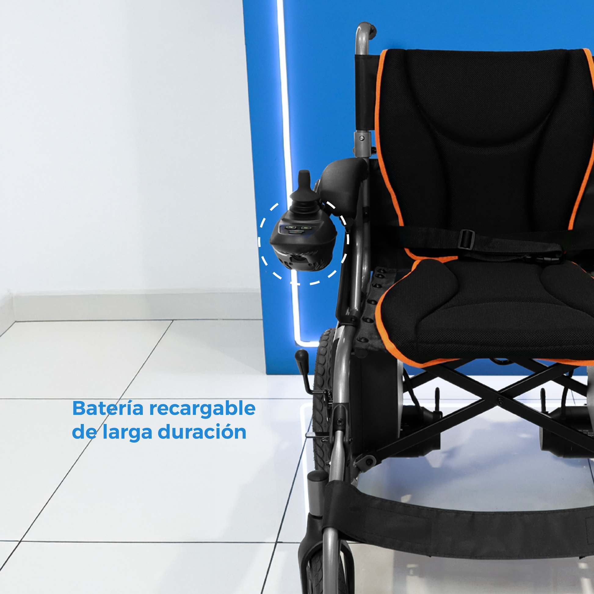 Silla de Ruedas Eléctrica y Manual S500 | Estructura Metálica Reforzada | Marca Handy