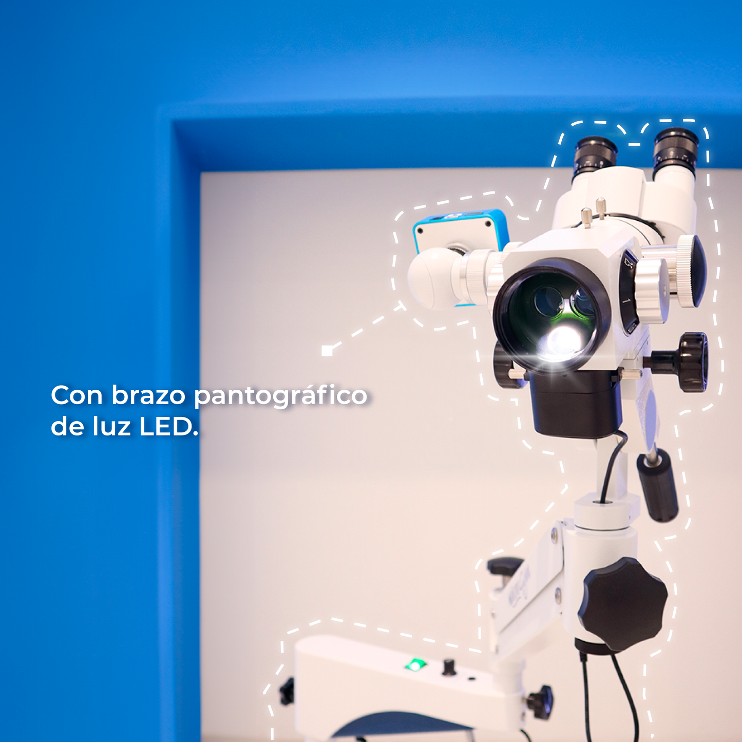 Kit Colposcopio con Brazo Pantográfico LED + Colpocámara HDMI 2K + Software Neomedic Elite - Kit Colposcopio CO-LED1 Marca Microgyn