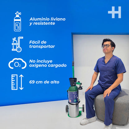 Tanque de Oxígeno 1699 Litros sin Oxígeno  | Marca Handy