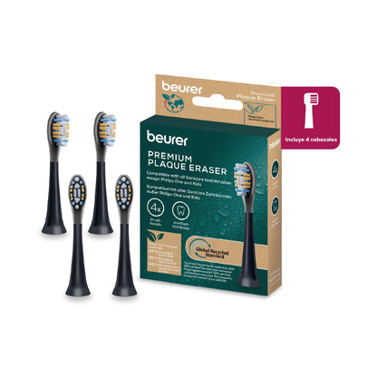 Paquete de 4 cabezales de repuesto para cepillos de dientes eléctricos Beurer