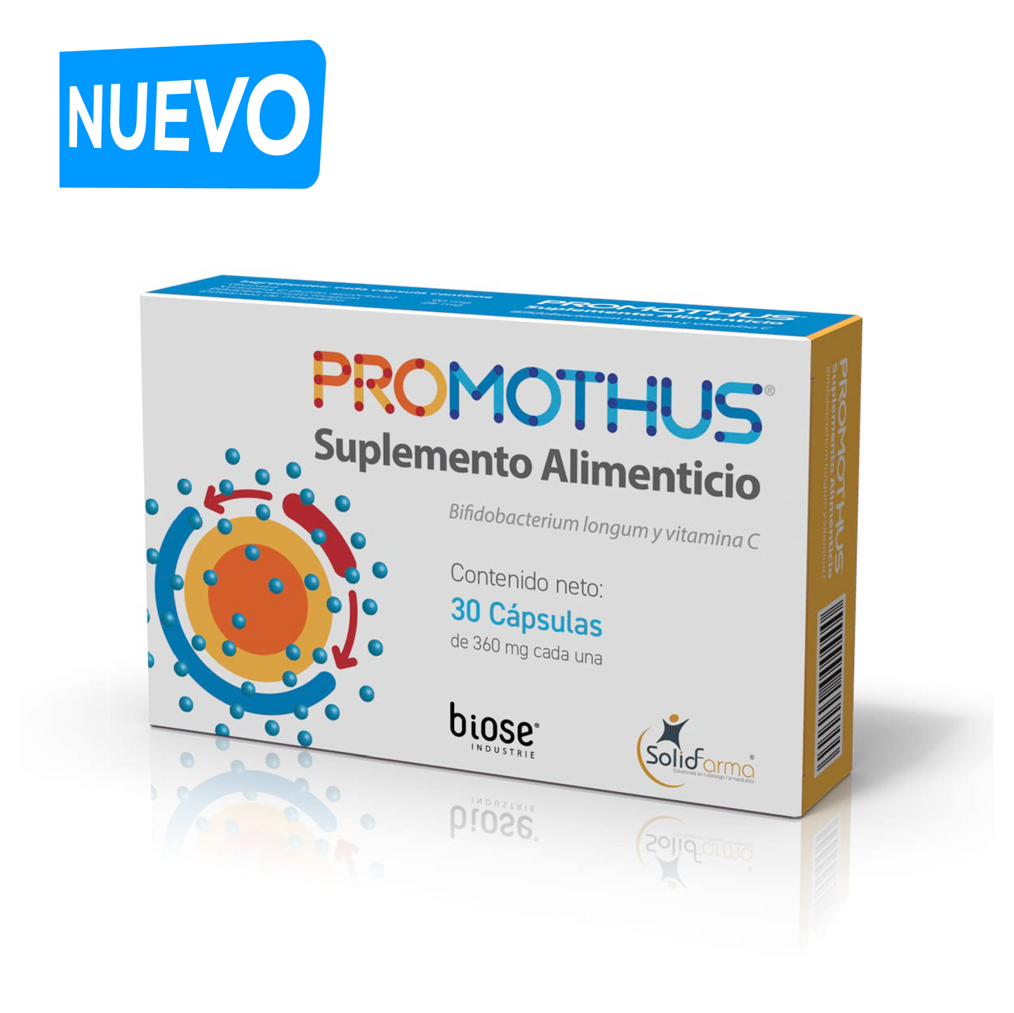 Suplemento alimenticio con probióticos | 360 mg | PROMOTHUS