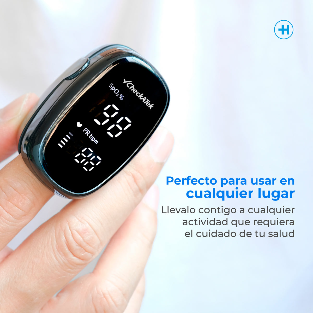 Oxímetro de Pulso Digital OP103 | Medición de SpO₂ y Pulso | Marca Checkatek