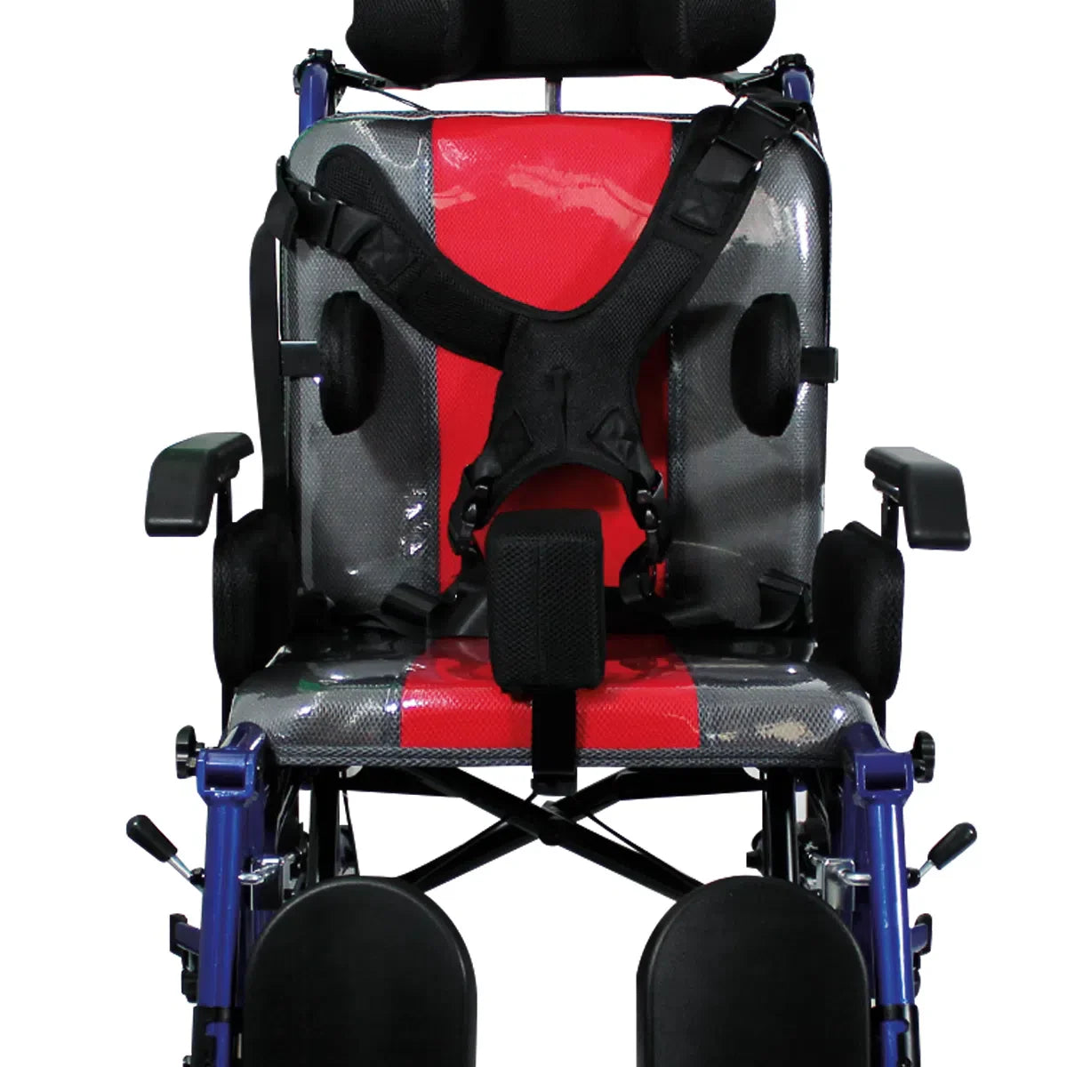 Silla de ruedas S800 plegable para adulto con parálisis cerebral | cinturón cruzado de seguridad | Marca Handy