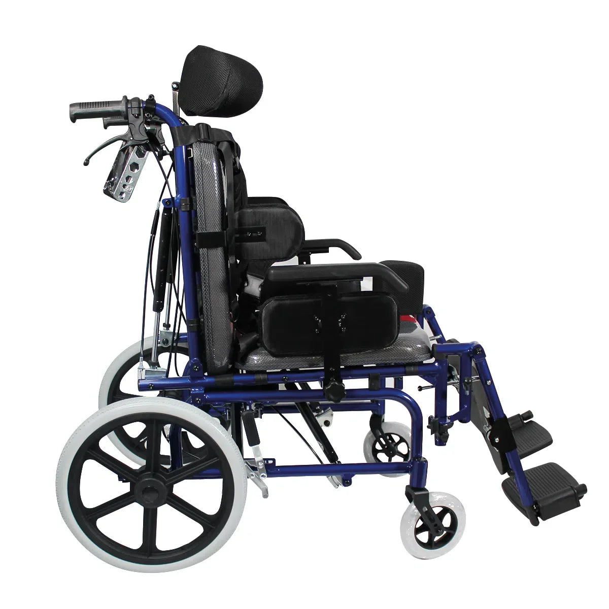 Silla de ruedas S800 plegable para adulto con parálisis cerebral | cinturón cruzado de seguridad | Marca Handy