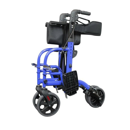 Andadera Plegable Híbrida con Ruedas, Asiento y Altura Regulable Handy