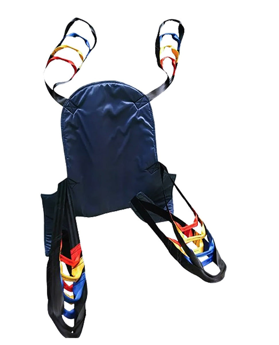 Arnés para grúa con soporte reforzado, respaldo acolchado y bucles codificados | compatible con grúas estándar Handy