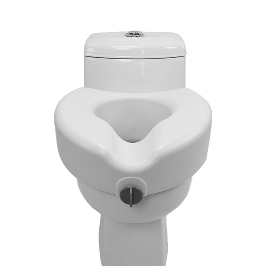 Asiento de inodoro con 12 cm de elevación estilo americano | soporte estable e instalación sencilla Handy